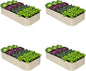 4-Pack Galvanized Raised Garden Bed 8x4x1.5 | 10x2x1.5 ft, 18" Tall Metal Planter Boxes Outdoor for Herb Vegetable, Modular Raised Flower Bed for Gardening with Zn-Al-Mg Coated - Sand Beige