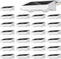 NIORSUN Solar Fence Lights,24 Pack Solars Deck Light,Warm White Color,Outdoor Bulb Waterproof Led IP65,Power Patio Lamp with Lenses for Outside/Backyard/Railing/Yard(White)
