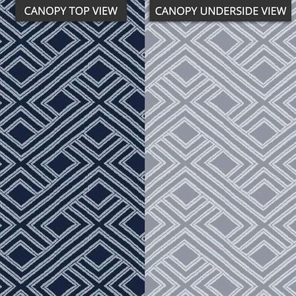 Garden Winds Universal Pergola Replacement Canopy, Spun Polyester - Standard 350 - Midnight Trellis