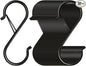 32 Pack S Hooks for Hanging, 3.5 inch Heavy Duty Metal S Hooks with Safety Buckle S Shaped Hooks Pot Rack Closet Hooks for Hanging Plants, Clothes, Kitchen Utensil, Pots, Pans, Bags (Black)