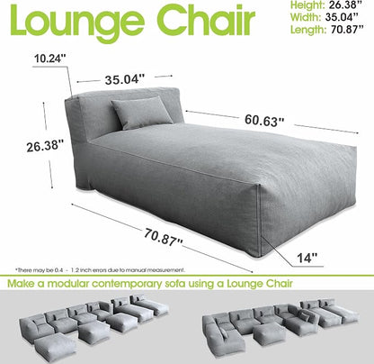 Outdoor Bean Bed Chair Sun Lounger, Outdoor Couch Sofa - Image 2