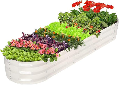 GADI 67-Inch Raised Garden Bed, Metal Planter Box for Vegetables and Flowers, Large Outdoor Gardening Kit, Easy DIY Assembly, Weather-Resistant & Rust-Proof