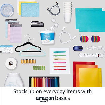 Amazon Basics 3-Shelf Heavy Duty Adjustable Wire Shelving Storage Rack on 2" PP Plastic Wheel Casters, Steel Utility Shelving Unit for Garage and Laundry Room, 23.2" x 13.4" x 32.75", Chrome