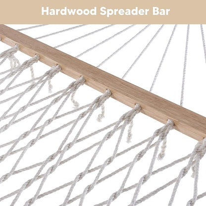 SUNCREAT Hammocks Replacement Hammock for Stand, 475 lbs Capacity, Two Person Backyard Hammock with Pad for Outside, Beige