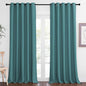 NICETOWN Patio Blackout Curtain Panels - Extra Wide Sliding Door Thermal Insulated Drape, Privacy Room Divider Curtain for Bedroom Office (Sea Teal, 66 x 118 Inch Long)