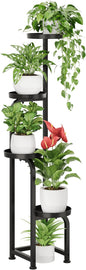 Bamworld Tall Plant Stand Indoor Outdoor, Corner Metal Flower Pot Stands for Multiple Plants, 4 Tier Heavy Duty Plant Shelf for Patio Garden Balcony Living Room Bedroom(Patent Design)