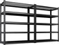 Set 2 Garage Shelving-3000 lbs 5 Tier Storage Shelves,Adjustable Heavy Duty Metal Shelving Unit and Storage Large Wire Rack,Utility Steel Shelf for Warehouse Industrial Pantry Basement -78"x46"x20"