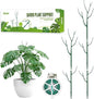 5 Pack Stackable Plant Support Stakes, Climbing Plant Support Structures for Monstera, Pothos, Philodendron Garden Plant Stakes for Indoor Outdoor Plants