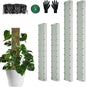 60"/40"/24" Metal Moss Pole, D Shape Sphagnum Moss Pole, Moss Poles for Climbing Plants, Monstera, Indoor Climbing Plants (2 Each of 40" 24")
