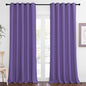 NICETOWN Sliding Door Window Treatment Blackout Patio Door Curtain Panels, Privacy Thermal Drapes for Bedroom Living Room Department with Grommet Top (Lilac Purple, W66 x L110)