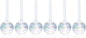 Clear Plant Watering Globes Set of 6 - Small Self Watering Globes for Indoor & Outdoor Plants - Automatic, Glass Watering Bulbs for Daily Use, Plant Watering Devices