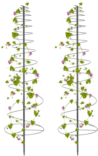 Trellis for Climbing Plants Outdoor, 2 Pack 73inch Tall Plants Trellis Support Metal Garden Trellis for Vegetables Flowers Plants Vine Support