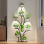 Plant Stand Indoor with Grow Lights - Lighted Plant Shelf Indoor, 64.5" Tall Corner Plant Stands for Indoor Plants, 9 Tiered Tree-Shaped Flower Shelf Metal Holder for Living Room, Bedroom, Black
