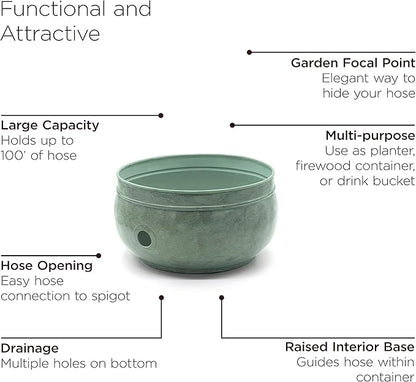 Sonoma Hose Pot - Blue Verde Brass by Good Directions
