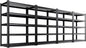 Set of 4 71"H Garage Shelving-3000LBS 5 Tier Storage Shelves,Adjustable Heavy Duty Metal Shelving Unit and Storage Large Wire Rack,Utility Steel Shelf For Shop Warehouse Industrial Pantry 71"x35"x16"