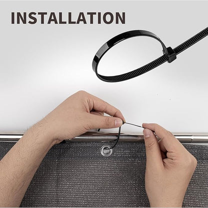 LOVE STORY Custom Size 2'6''x20' Dark Grey Balcony Privacy Screen,UV Block Privacy Fence Screen,90% Shield for Outdoor Pool Garden Apartment Railing