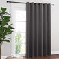 NICETOWN Sliding Door Curtains, Wide Thermal Blackout Patio Door Curtain Panel, Sliding Door Drapes/Draperies with Grommet Top (Gray, W80 x L84)