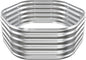 Hexagon Raised Garden Bed, 48 Inch Diagonal & 16.5 Inch Tall, Galvanized Steel Planter Box with Wave-Shaped Metal Panels for Outdoor Flower,Tree,Herb & Vegetable Garden (Silver, 4FT X 1.5FT)
