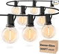 RTTY Dense-Glow 300FT Modular Professional Outdoor String Lights System with 150 G40 Bulbs(3x100FT)-Configure for Estate Borders, Multi-Area Event Sites, Commercial Corridors & Permanent Installations