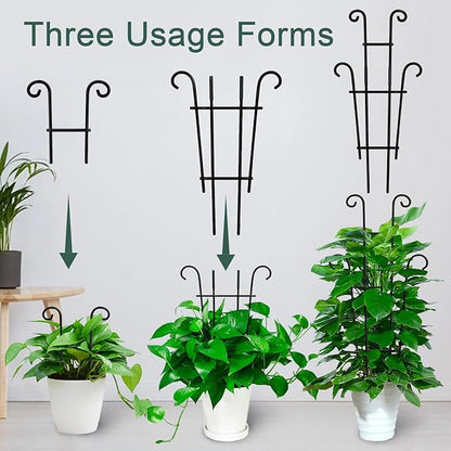 Coomin 23in Taller Plant Trellis for Climbing Plants Indoor, 4P Sturdy Houseplant Trellis for Potted Plants with Ties, Vine Plant Support for Monstera Pothos Ivy, Plant Decor