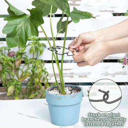 Monstera Plant Stem Support Set - 5pcs 4.13x2.95 inches Durable Supports for Indoor Climbing Plants - Easy-to-Use Stabilizers for Healthy Growth and Elegant Garden Decor