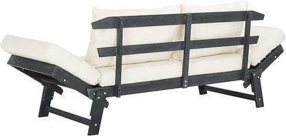 Safavieh PAT6745A Outdoor Collection Tandra Grey Modern Contemporary Daybed Day Bed