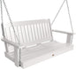 highwood Lehigh Porch Swing, 4 Feet, White