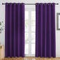 NICETOWN Royal Purple Blackout Curtains 84 inch Length, Grommet Top Room Darkening Drapes for Bedroom Living Room, Light Blocking Window Covering for Privacy (W66 x L84 Inch, 1 Panel)