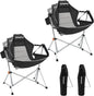 KingCamp Hammock Camping Chair, Swinging Portable Folding Camp Chairs for Adults Max 400lbs Heavy Duty Foldable Oversized Rocker with Aluminum Alloy Frame Cup Holder for Outdoor Beach Patio Sport
