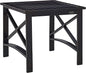 Crosley Furniture Kaplan Weather Resistant Metal Outdoor Side Table for Patio, Deck, Porch, Oiled Bronze