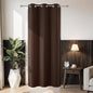 Joydeco Blackout Door Curtain for Doorway Privacy 78 Inches Long, Grommet Closet Curtain for Open Closet, Room Divider for Bedroom Living Room (Chocolate, 40Wx78L, 1 Panel)