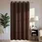 Joydeco Blackout Patio Sliding Door Curtains 90 Inches Long, Grommet Privacy Room Divider Curtains, Extra Wide Thermal Blackout Drapes for Bedroom Living Room (Chocolate, 70Wx90L, 1 Panel)