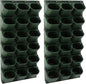Self Watering Wall Planter | 36 Pots Vertical Garden Planter for Indoor Plants | Wall-Mounted Stackable wall planter | Hanging Plant Flower Pot Holder | 10.56 Fl Oz Each Individual Pot | Army Green