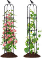 Garden Trellis for Climbing Plant Outdoor, 67" Tall Cucumber Trellis for Pot Raised Bed Climbing Vine Plants Vegetable Pea Bean Tomato Rose Clematis Cucumber Trellis, 2 Pack