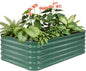 5×3×1.4FT Galvanized Raised Garden Bed Outdoor, Metal Raised Garden Bed Kit, Large Planter Raised Beds, 4 In1 Modular Raised Planter Box Outdoor,Raised Beds for Gardening for Vegetables Flowers Herbs