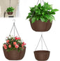 Hanging Baskets for Plants Outdoor, 12 Inch 3 Pack Hanging Planters for Outdoor Plants, Breathable Water-Draining, Hanging Pots for Plants Indoor with Chain Hanging Pot for Garden Porch Patio Balcony
