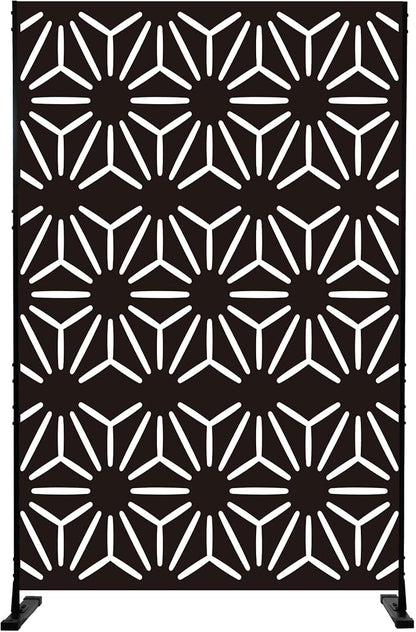 Kozyard Metal Privacy Screen 74" H x 47.2" W Decorative Outdoor Divider by Kozyard