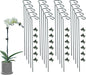 20 Pack Plant Support Stakes with 24 Pcs Plant Clips, Garden Single Stem Support Stake, Plant Cage Support Ring for Indoor Outdoor Flowers Rose Amaryllis Tomatoes Peony Lily Orchid (24 Inch)
