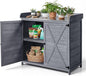 VEVOR Potting Bench Table, Outdoor Gardening Wooden Storage Cabinet with 39 x 19 in Wood Tabletop, Garden Planting Workstation with Large Storage Space for Patio, Backyard, Gray