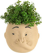 Funny Bathroom Planter Decor: Quirky Holding Nose Plant Pot Indoor for Bathroom Counter - Succulent Pot with Drainage - Unique Face Planter for Guest Bath room Counter Shelf Toilet Decoration