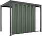 Easy-Going Linen Look Outdoor Curtains Waterproof Windproof Porch Curtains, Soft Thicken Outdoor Privacy Curtains for Patio, Gazebo, Grommet Top and Tab Bottom Drape, 1 Panel, 110x84 inch, Sage Green