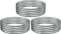 3PCS 4x4x1FT Galvanized Raised Garden Bed Kit,Vegetable Boxes-Round Metal Flower Box,Large Planter Raised Beds Outdoor Garden for Planting,Fruit,Herb-Silver