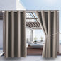 DIVA EN CAMINO DEC Outdoor Indoor Curtains W52 x L108 for Patio - Weather-Resistant Window Panels Privacy Protect Grommet Top Thermal Insulated Home Curtain for Porch Pergola Garden (Taupe, 2 Panels)