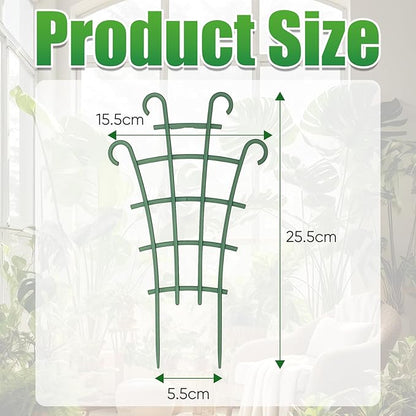 Plant Support Stakes,Stackable Plant Trellis for Indoor Climbing Plants,Small Plant Climbing Trellis for Potted Plants Plastic Climbing,Potted Plant Trellis for Houseplants (6PCS)