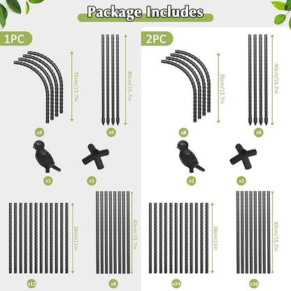 Square Tomato Cages for Garden, 6.2 FT Cucumber Trellis for Flowers, Grape, Pea, Rose, Bean, Rustproof Plastic Coated Metal Plant Support for Potted Plants Indoor Outdoor- 1PC Obelisk Trellis