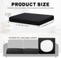 Cushion Covers, 8-Pack Black Outdoor Slipcovers, Water-Repellent Fabric