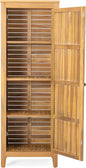 Christopher Knight Home Patio Gribs Acacia Wood Storage Cabinet,Garden/Poolside Tool Sideboard,Outdoor Wooden Cabinet with Shelves, Sturdy Construction, Teak Finish