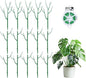 15 Pack Stackable Plant Supports Stakes, Sturdy Garden Trellis for Climbing & Vining Plants, Monstera, Pothos & Philodendron - Reusable Plant Stakes for Indoor & Outdoor Potted Plants