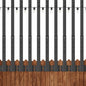 AILBTON 10 Pack 2.8Ft String Light Poles,Light Poles for Outside String Lights,Outdoor Light Poles with Fence Bracket,Metal Pole Stand for Patio,Backyard,Deck
