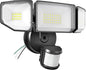 85W Motion Sensor Outdoor Light, 8500LM Ultra-Bright LED Security Light with 3 Adjustable Heads, IP65 Waterproof Dusk to Dawn Flood Light for Garage, Yard, and Driveway, 6500K Daylight, Black